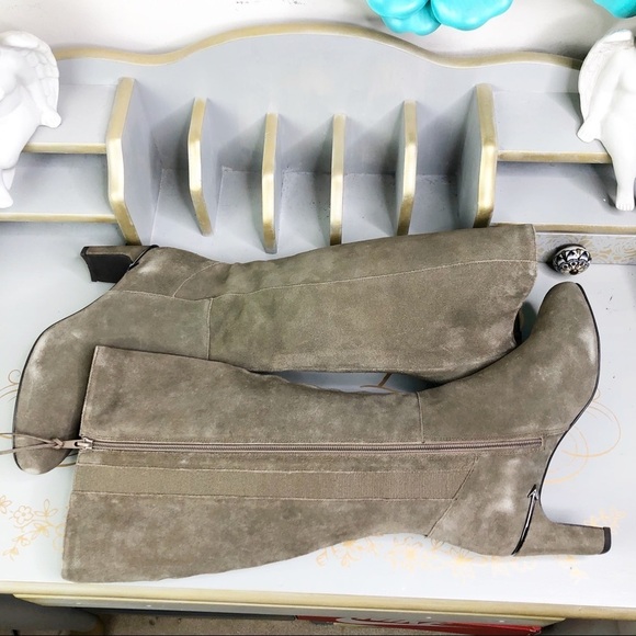 REBEL Jenny Taupe suede tall boot - Picture 8 of 12